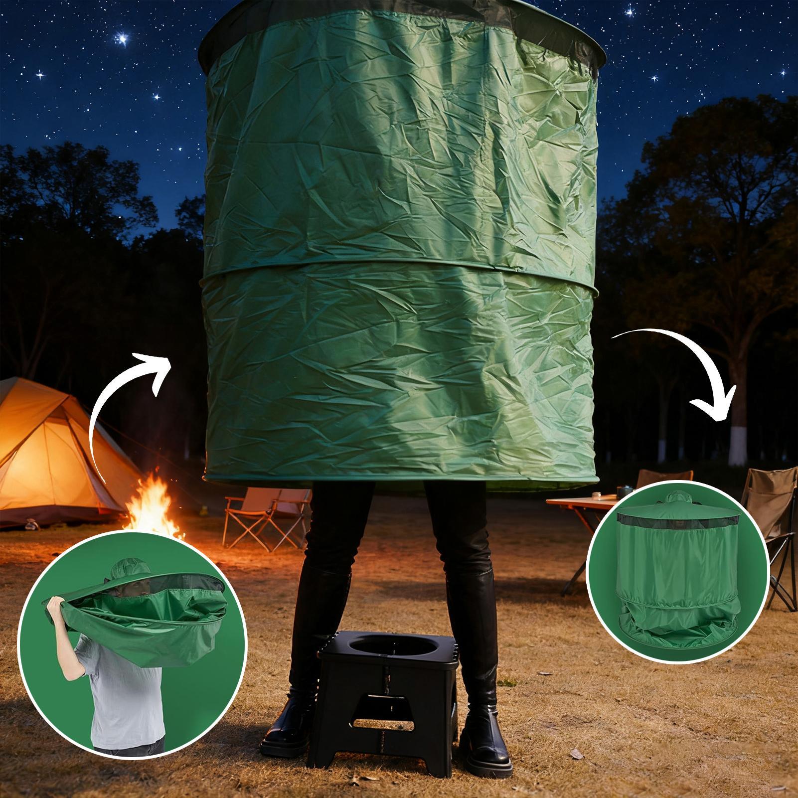 Outdoor Camping Toilet Tent - خيمة مرحاض للتخييم محمولة وقابلة للطي