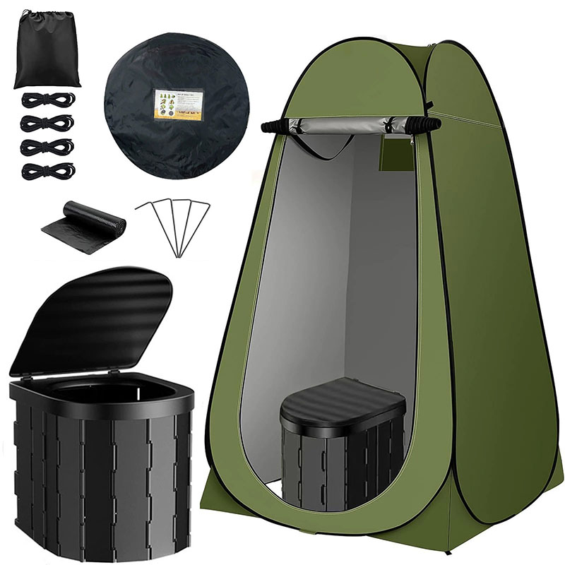 Outdoor Camping Toilet Tent - ‌ خيمة تواليت منبثقة محمولة للخصوصية