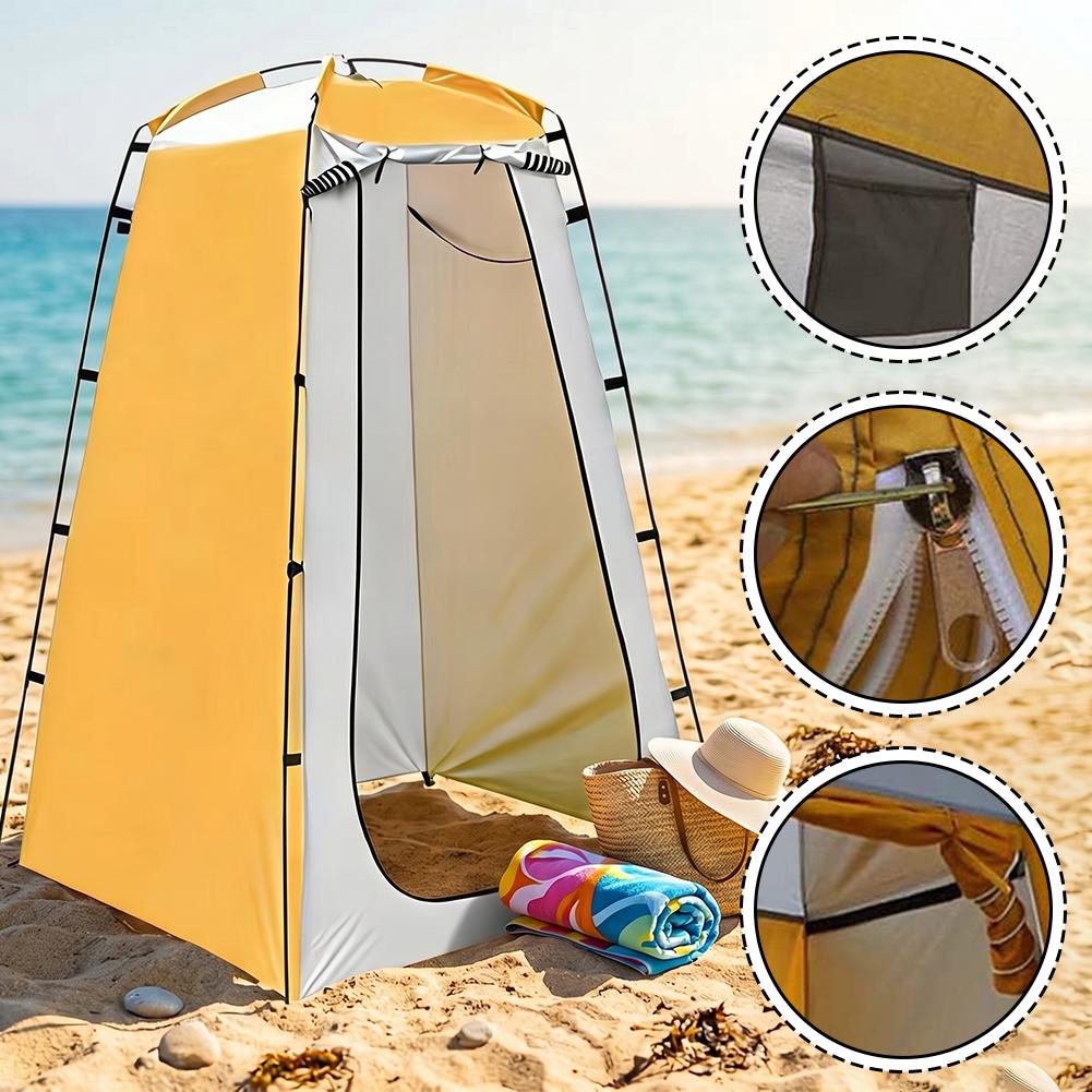 Outdoor Camping Toilet Tent - خيمة استحمام محمولة ذات طبقتين مقاومة