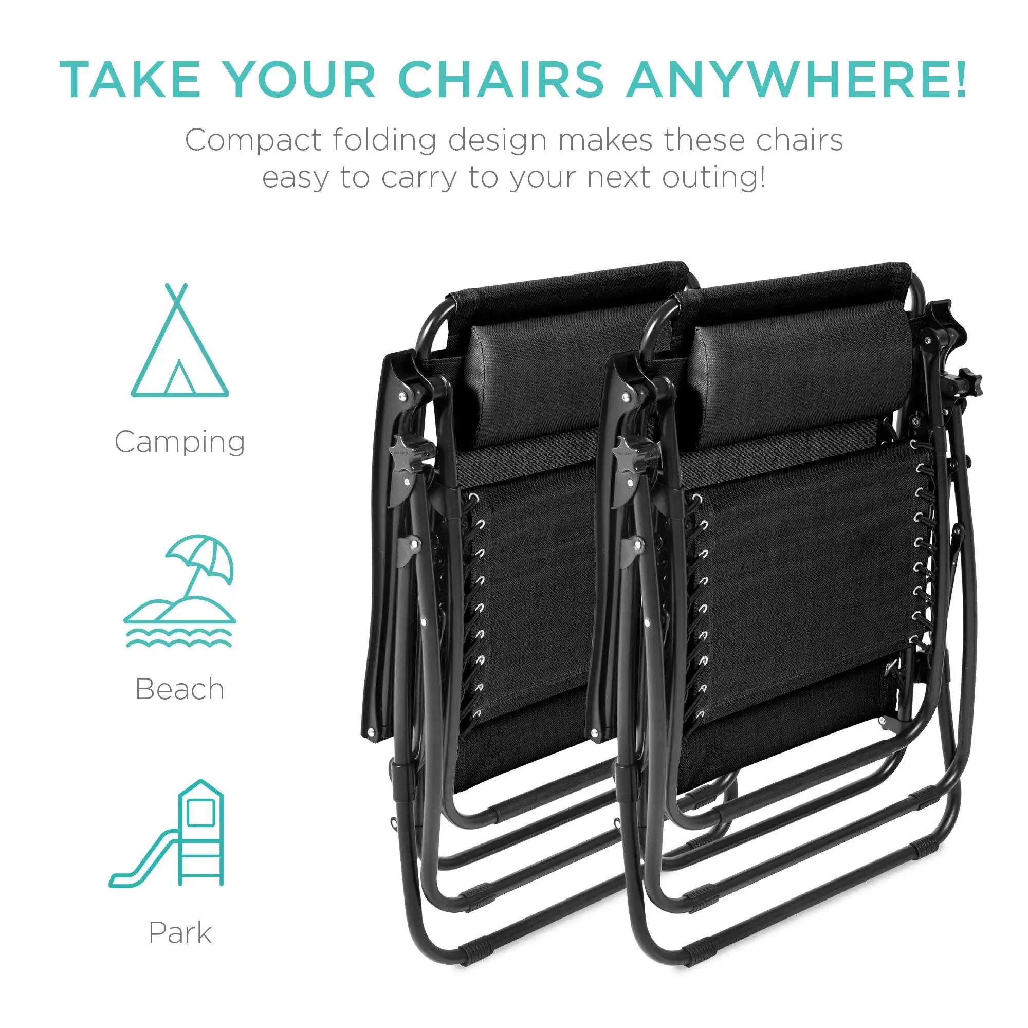 كرسي استرخاء محمول خفيف الوزن  - مراجعة Outdoor Camping Chairs وسعره