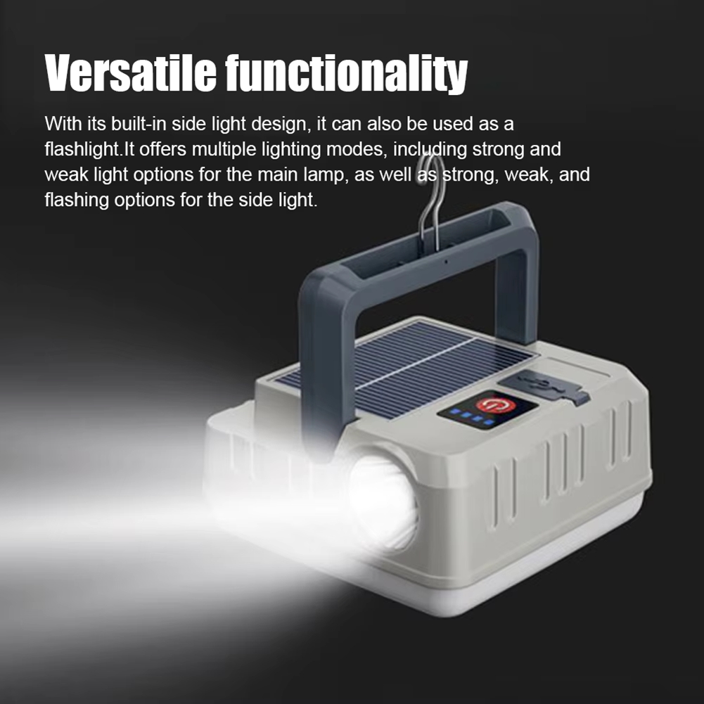 جديد المحمولة الشمسية التخييم  - مراجعة Camping Solar Lantern وسعره