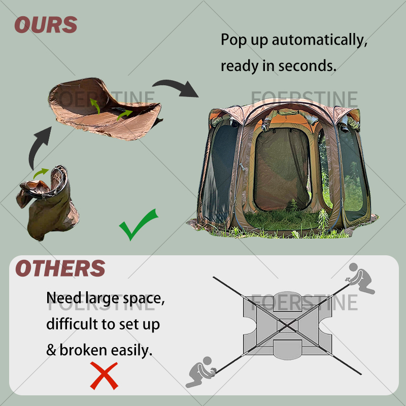 خيمة تخييم خارجية تتسع لـ 6 أش - مراجعة Outdoor Camping Tent وسعره