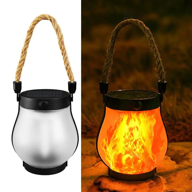 مصباح شمسي بتأثير اللهب قابل ل - مراجعة Camping Solar Lantern وسعره