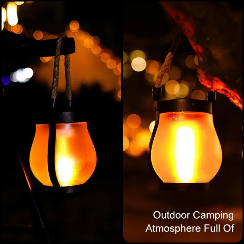 مصباح شمسي بتأثير اللهب قابل ل - مراجعة Camping Solar Lantern وسعره