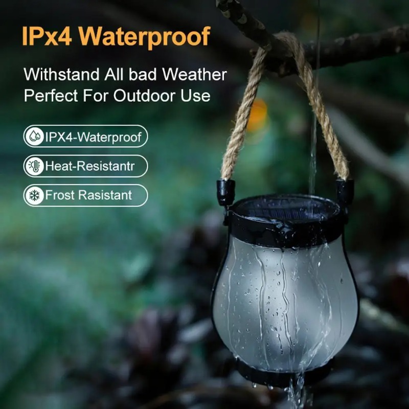 مصباح شمسي بتأثير اللهب قابل ل - مراجعة Camping Solar Lantern وسعره