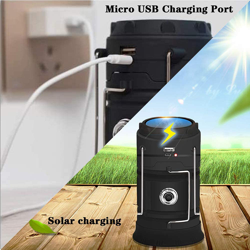 RTS المحمولة متعددة الوظائف مص - مراجعة Camping Solar Lantern وسعره