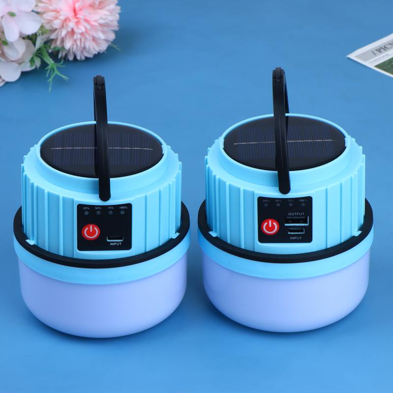 مصباح LED شمسي خارجي مقاوم للم - مراجعة Camping Solar Lantern وسعره