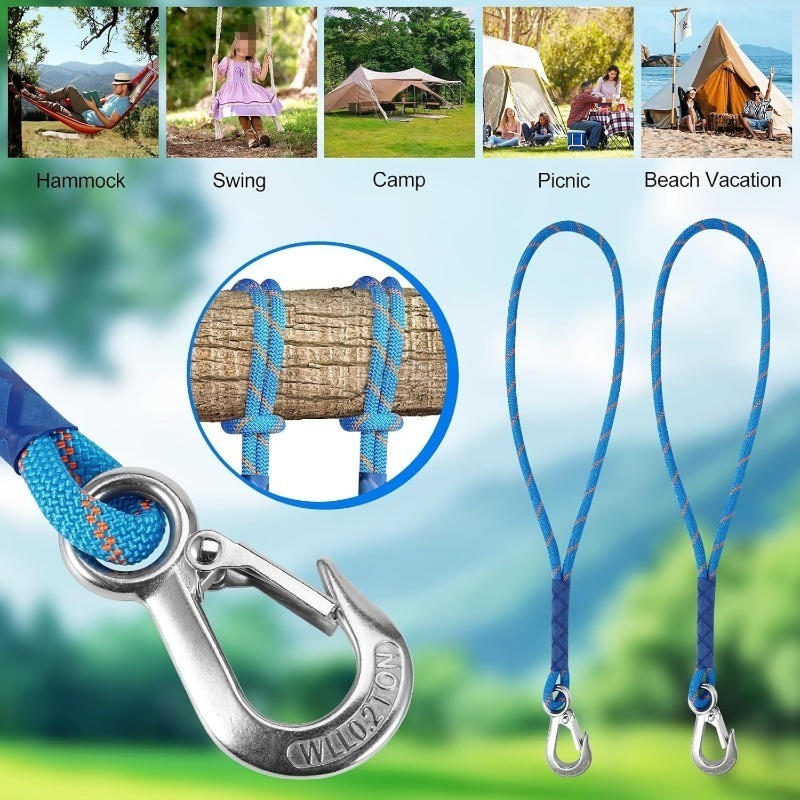 1/2 قطعة حبل نايلون بخطاف معدن - مراجعة Outdoor Camping Chairs وسعره