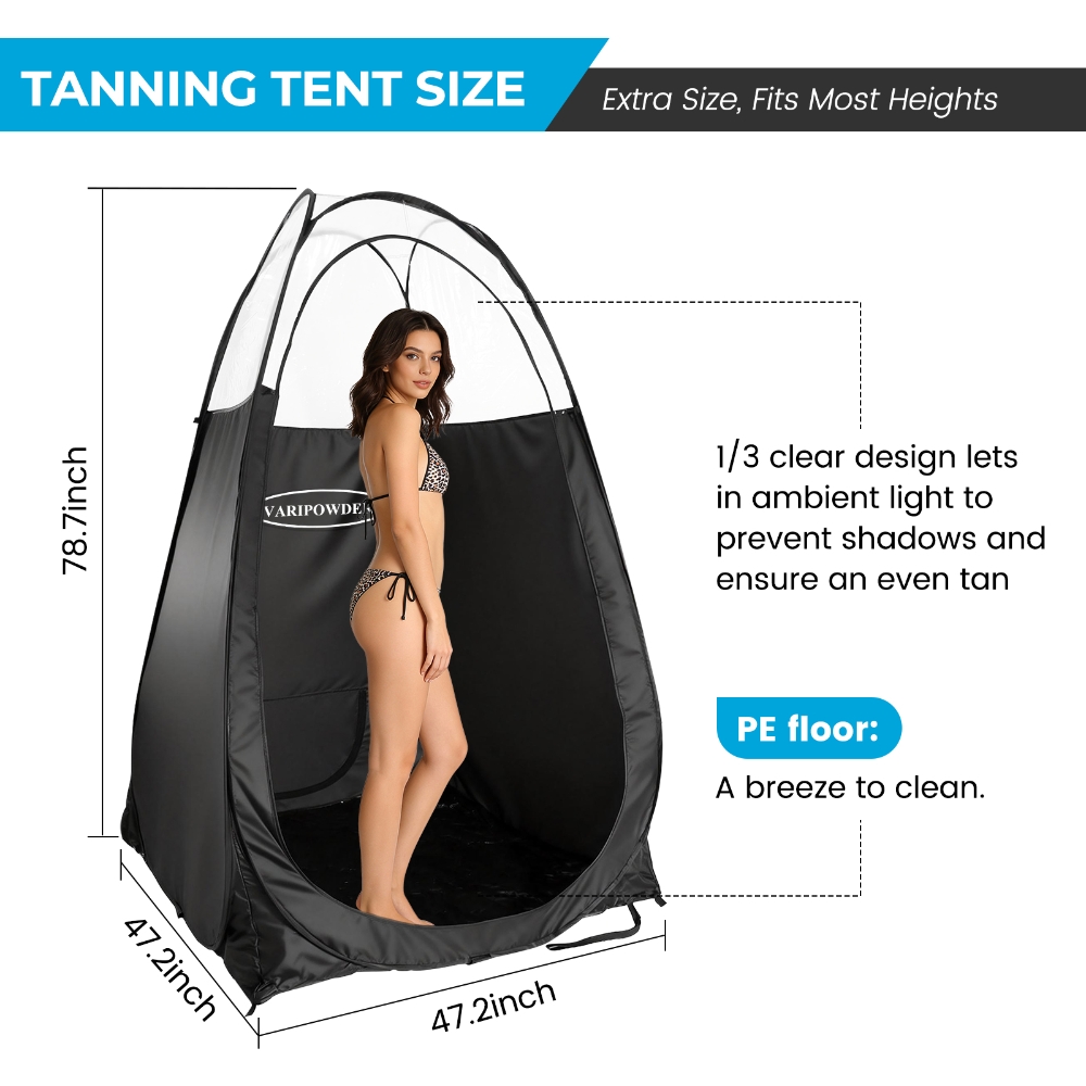 خيمة سوداء للتسمير بالرش، محمو - مراجعة Outdoor Camping Toilet Tent وسعره