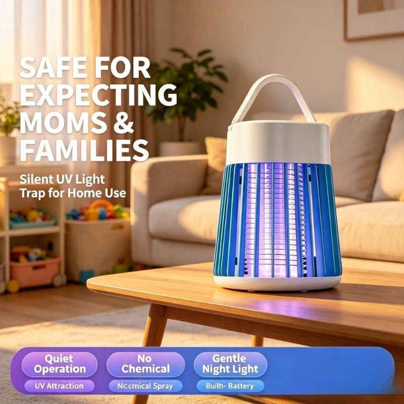 مصباح محمول لقتل البعوض يعمل ب - مراجعة Outdoor Camping Bug Zapper وسعره