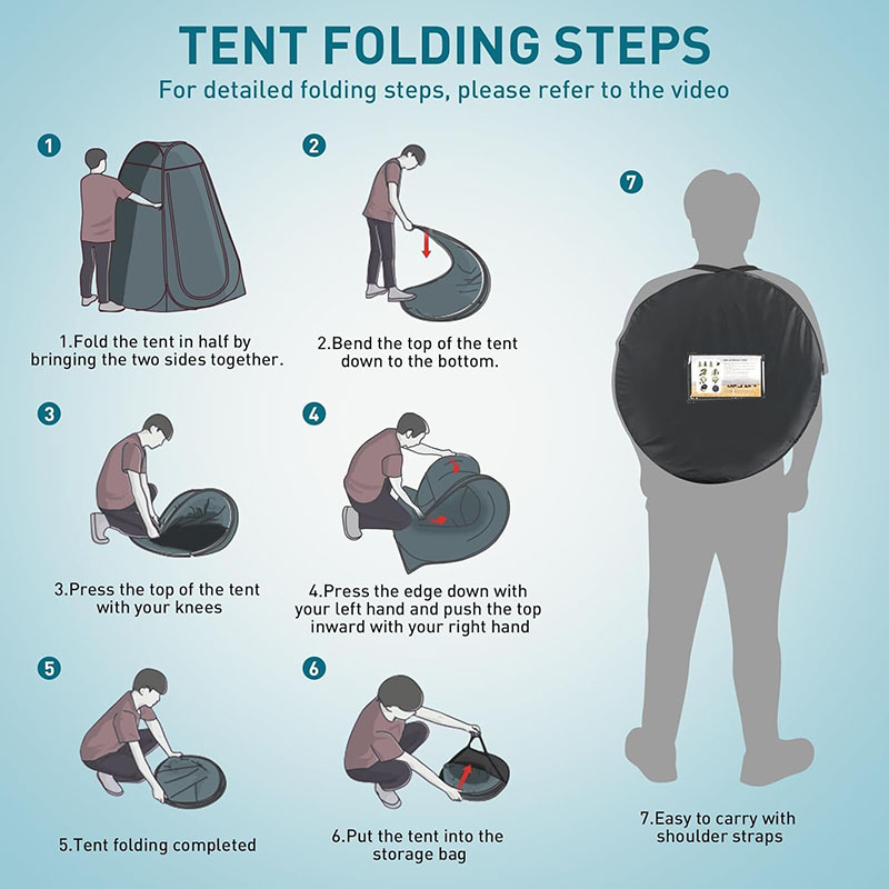 ‌ خيمة تواليت منبثقة محمولة لل - مراجعة Outdoor Camping Toilet Tent وسعره