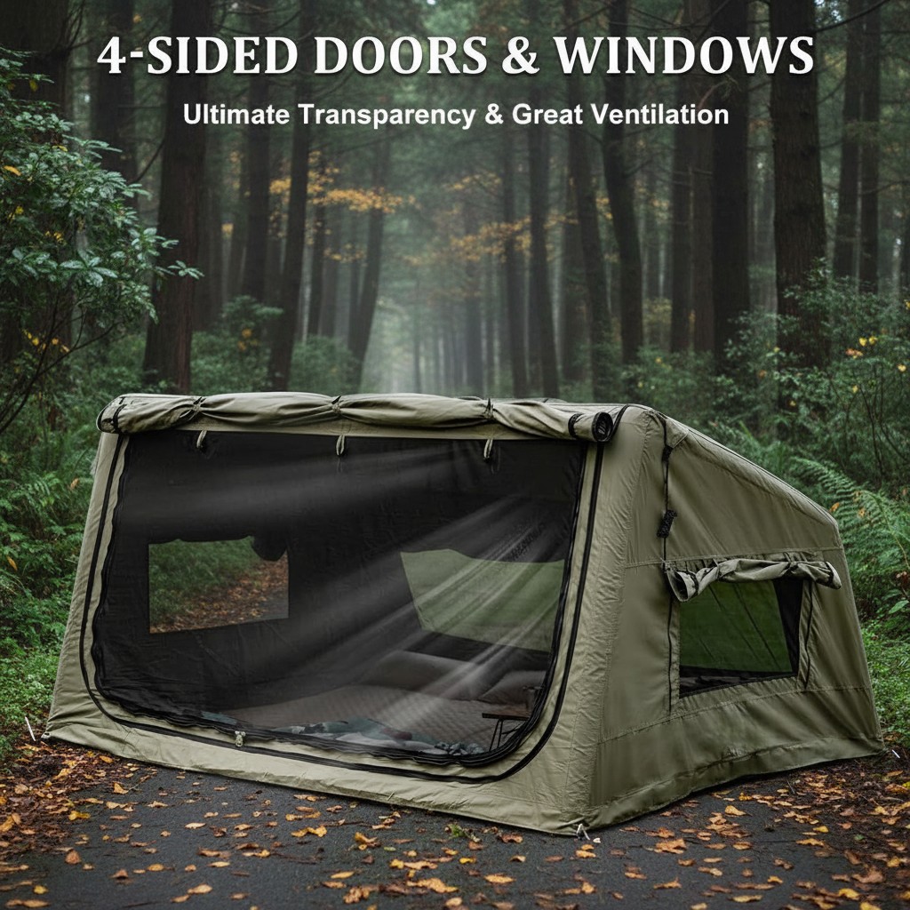 خيمة تخييم خارجية قابلة للنفخ  - مراجعة Outdoor Camping Tent وسعره