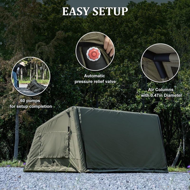 خيمة تخييم خارجية قابلة للنفخ  - مراجعة Outdoor Camping Tent وسعره