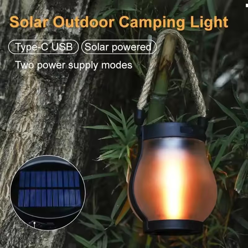 مصباح تخييم قابل لإعادة الشحن  - مراجعة Camping Solar Lantern وسعره