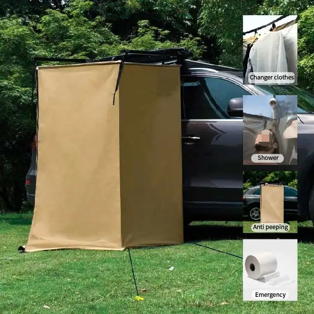 خيمة استحمام جانبية للسيارة، خ - مراجعة Outdoor Camping Toilet Tent وسعره