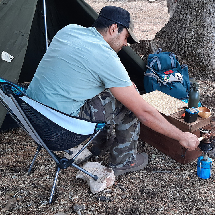 كرسي تخييم محمول قابل للطي خفي - مراجعة Outdoor Camping Chairs وسعره