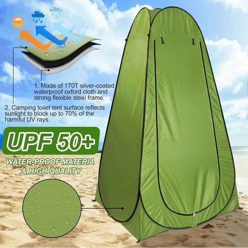 المحمولة في الهواء الطلق التخي - مراجعة Outdoor Camping Toilet Tent وسعره