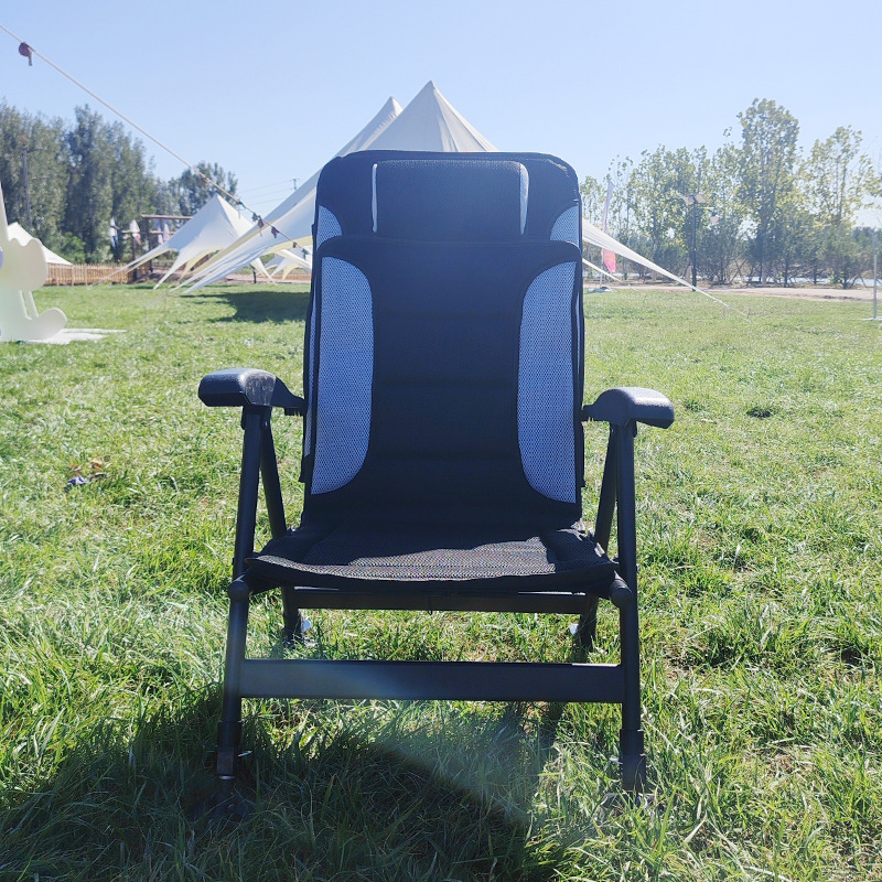 كرسي خارجي محمول قابل للطي بخم - مراجعة Outdoor Camping Chairs وسعره