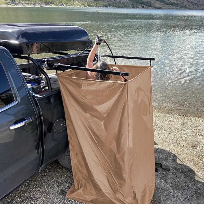 خيمة متنقلة قابلة للطي للتخييم - مراجعة Outdoor Camping Toilet Tent وسعره