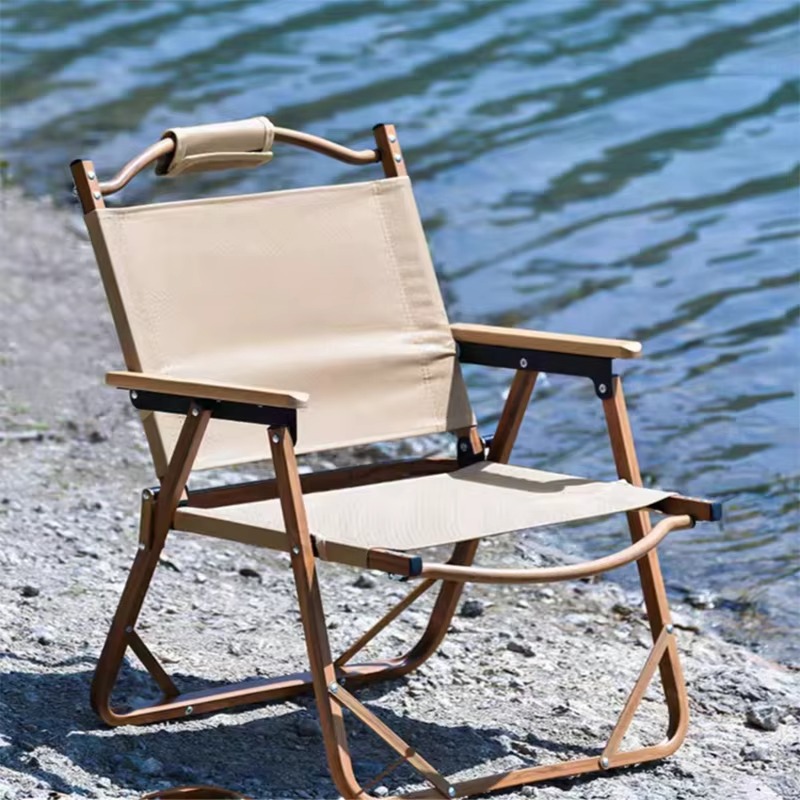 كرسي تخييم محمول قابل للطي عال - مراجعة Outdoor Camping Chairs وسعره